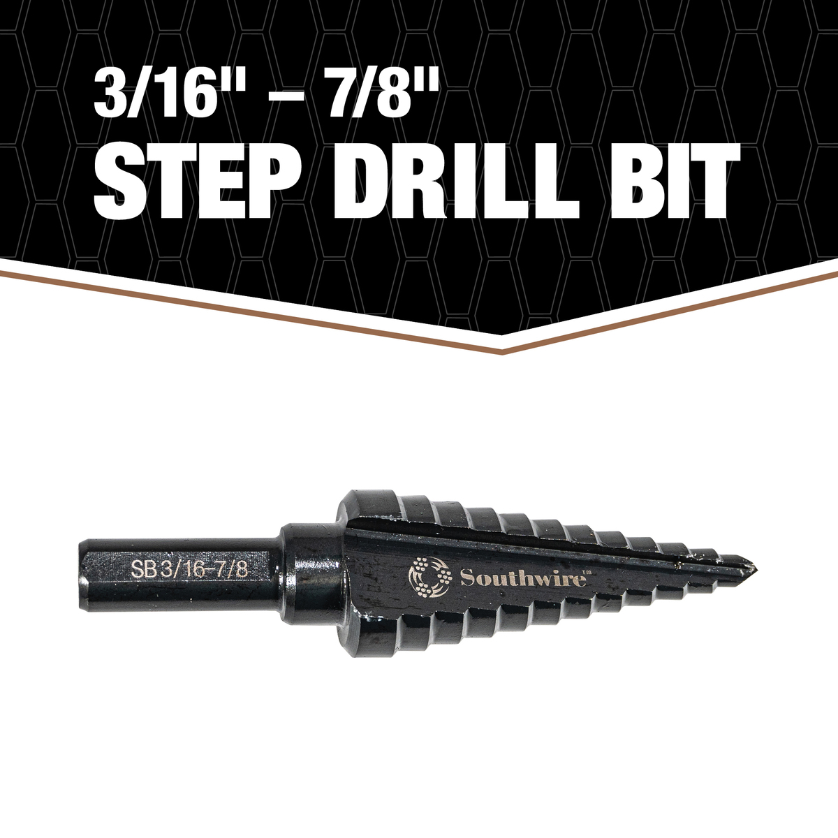 SB3/16-7/8, STEPBIT, DBL STRT FLUTE