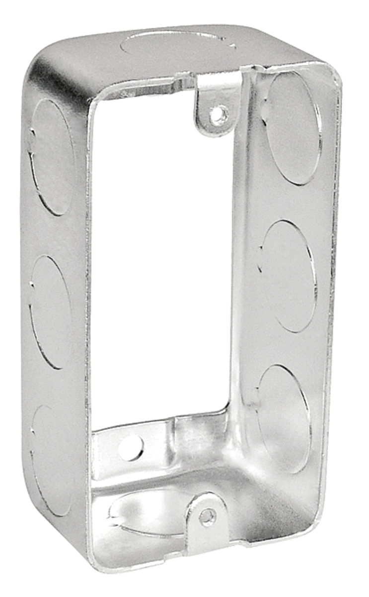 Handy Box Extension Ring, 1-7/8" Deep - Drawn W/ Conduit KO's - Stainless Steel