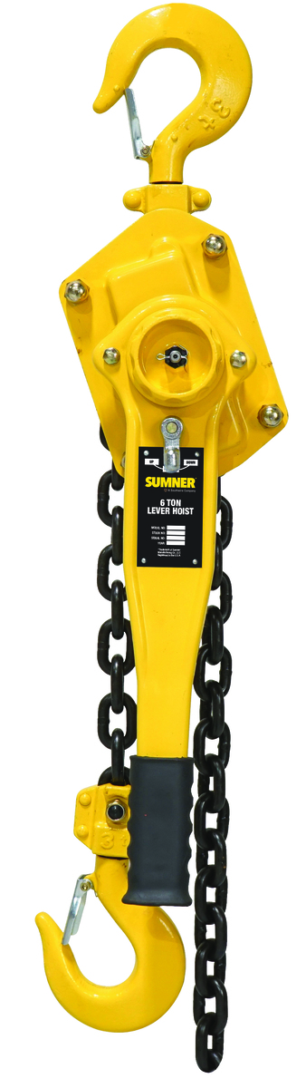 6 Ton lever Hoist with 10 ft. chain fall