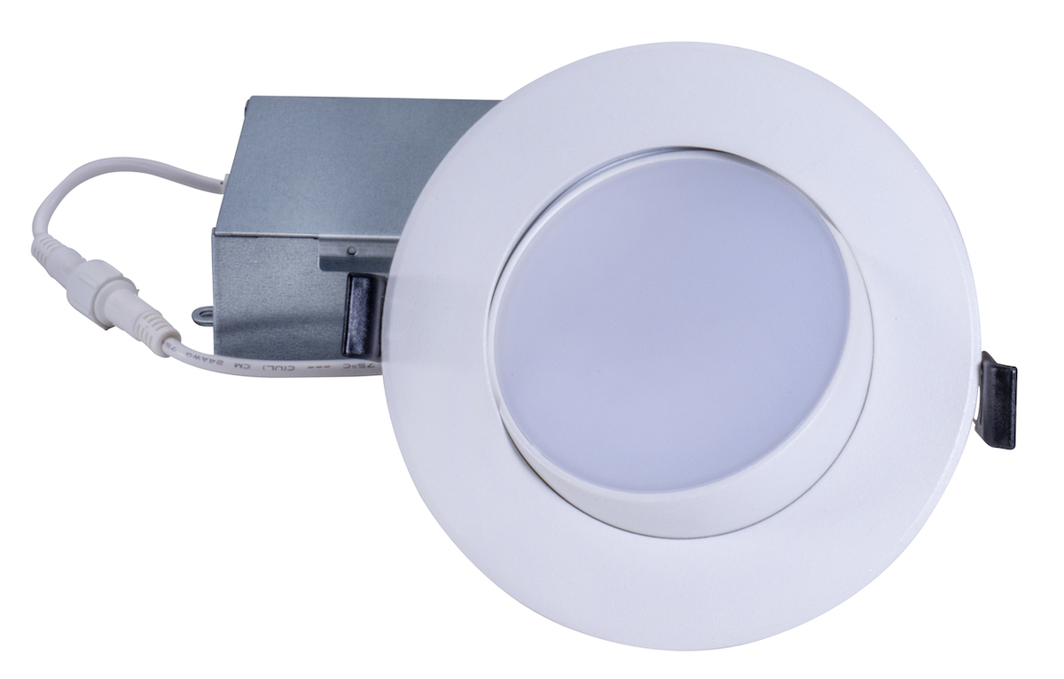 12PK 4" 5CCT SELECTABLE DOWNLIGHT 9W GIMBAL