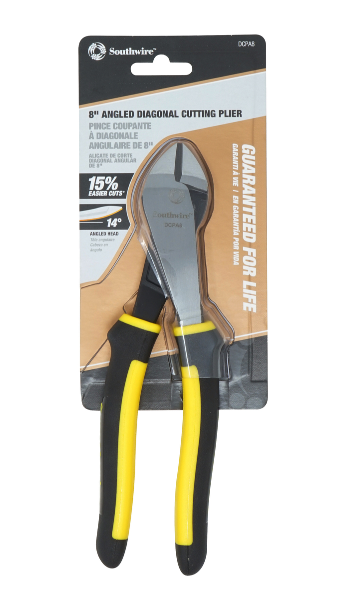 Southwire Angled Head High-Leverage 8-in Diagonal Cutting Pliers Southwire Angled Head High-Leverage 8-in Diagonal Cutting Pliers