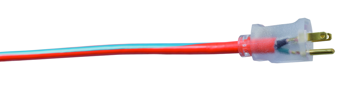 SOUTHWIRE, 12/3 SJTW 100' COOL ORANGE/COOL BLUE OUTDOOR EXTENSION CORD WITH POWER LIGHT INDICATOR