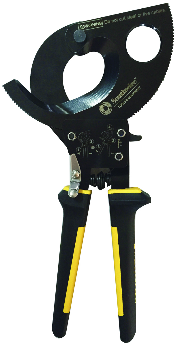 Ratcheting deals cable cutter