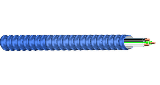 SOUTHWIRE, 12 AWG Wire Size, 2 with Insulated CU Ground Conductors, Metal  Clad Armored Cable - 20KZ58