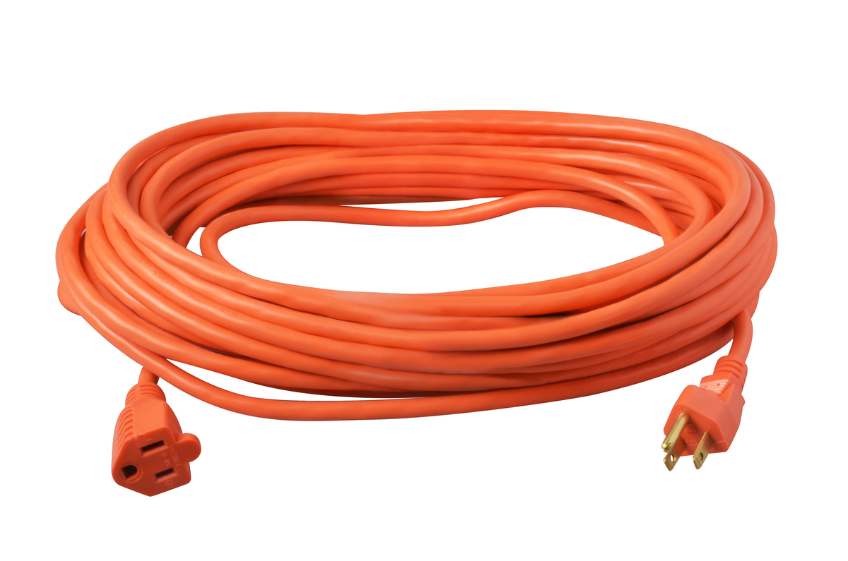 SOUTHWIRE, 12/3 SJTW 100' YELLOW OUTDOOR TWIST-TO-LOCK NEMA L5-20P EXTENSION  CORD