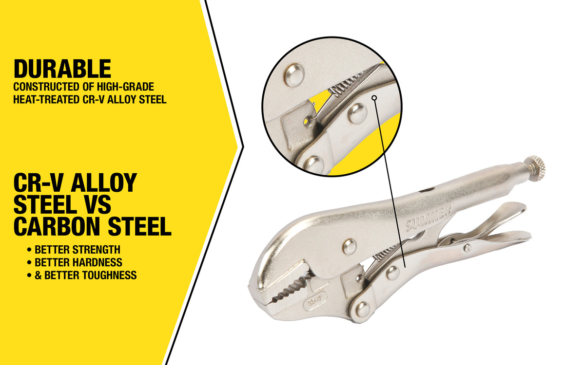WHT, 10" STRAIGHT JAW LOCKING PLIERS