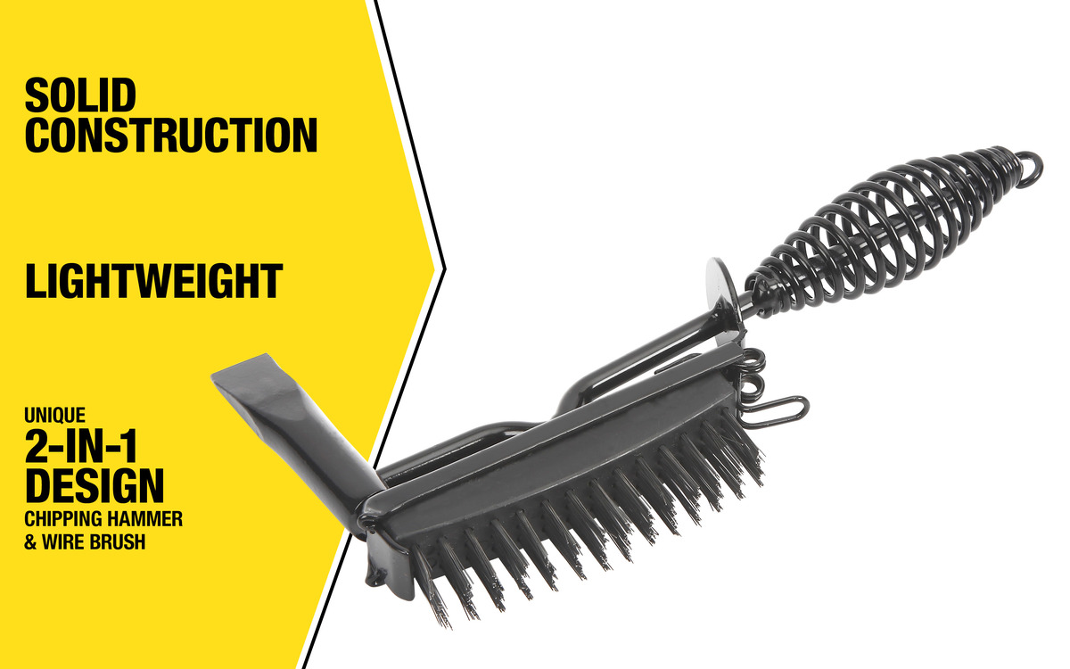 WHT, CHIPPING HAMMER W WIRE BRUSH
