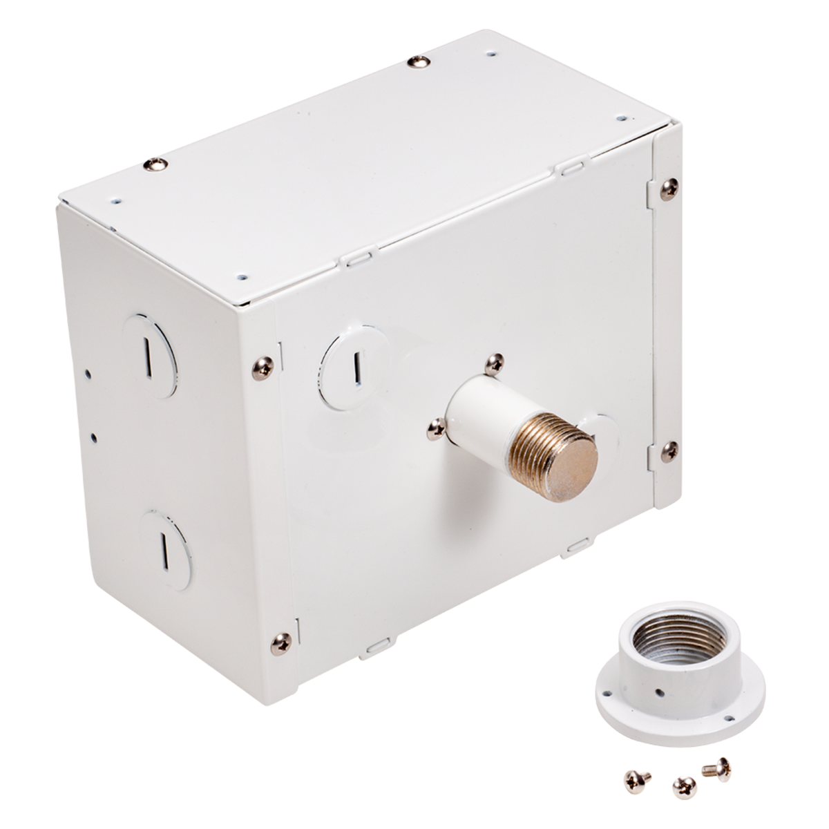 20PK WHITE J-BOX FOR 3/4" NPT PENDANT FOR USE W/ LED ROUND HIGH BAY 1/2"