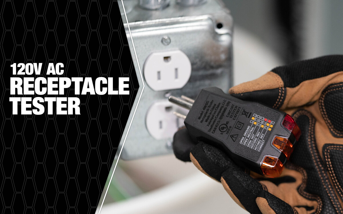 120 volt outlet tester top