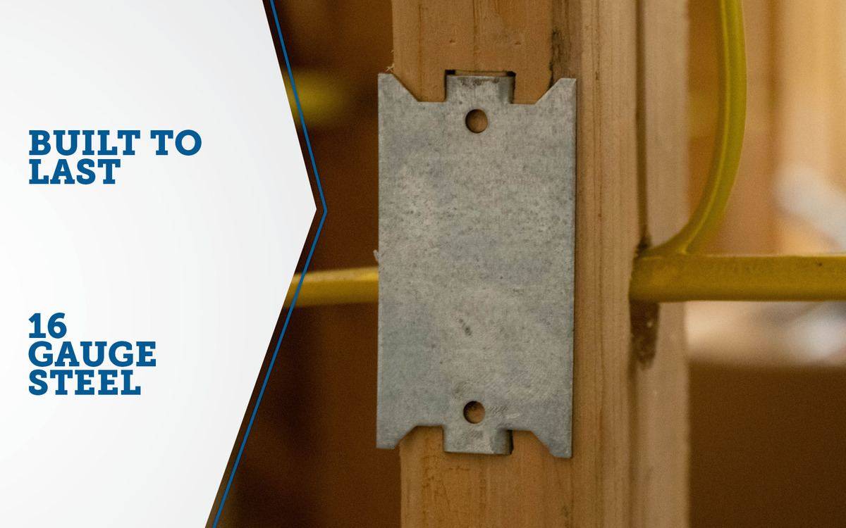 3" X 1-1/2" Press On Cable Protection Plate
