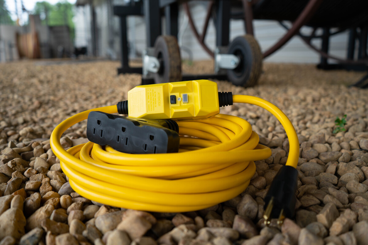 CABLE TRICABLE DE LÍNEA DE 50FT, 120V/15 A, CABLE DE 12/3