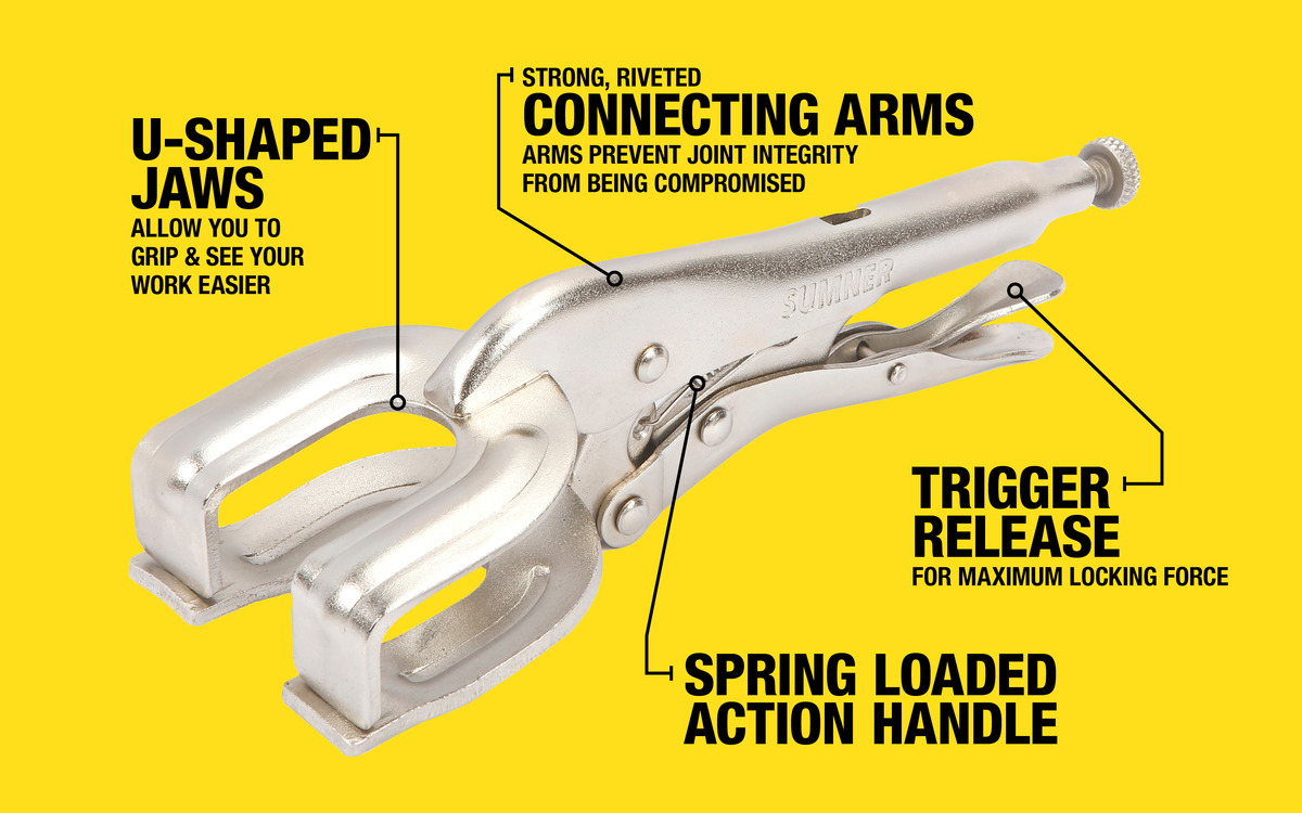 WHT, 9" LOCKING WELDING CLAMP