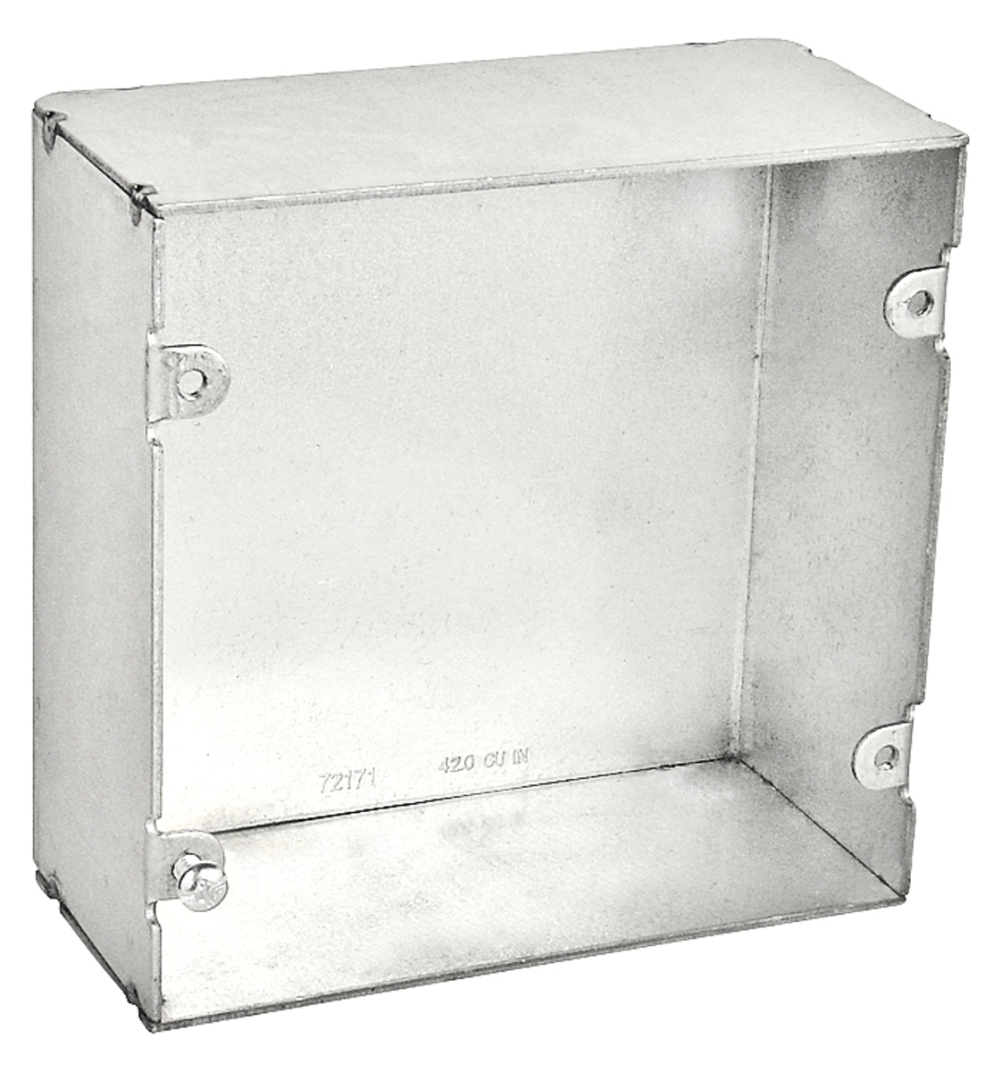 4-11/16" Square Box, 2-1/8" Deep - Welded, No Knockouts