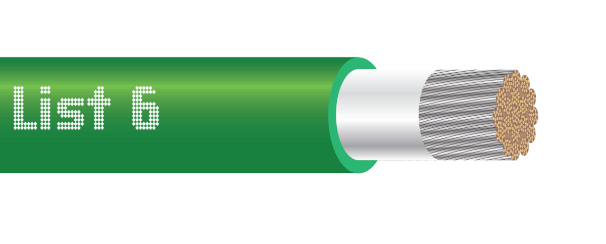 Wireless Solutions - SSM - Ground Wire, #6 AWG 19-Strand (Green)