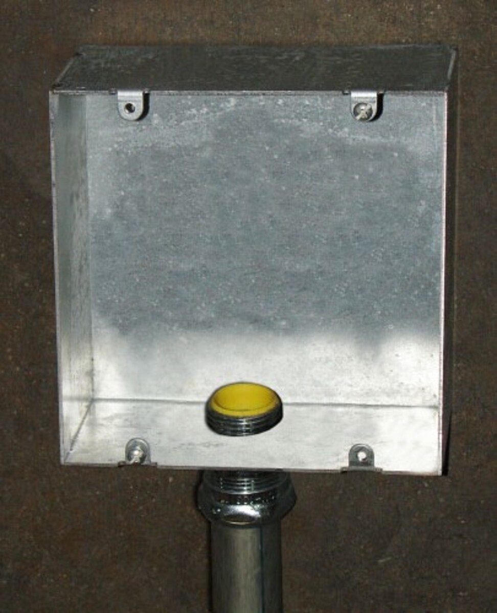 6" Square Box, 2-1/2" Deep - Welded, No Knockouts