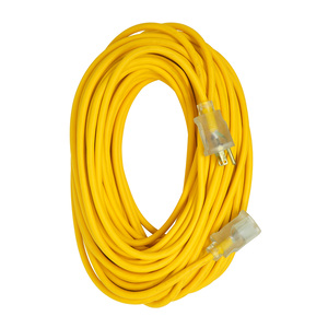 SOUTHWIRE, POLAR SOLAR 12/3 SJEOW 100' YELLOW TRITAP OUTDOOR COLD WEATHER  EXTENSION CORD WITH POWER LIGHT INDICATOR