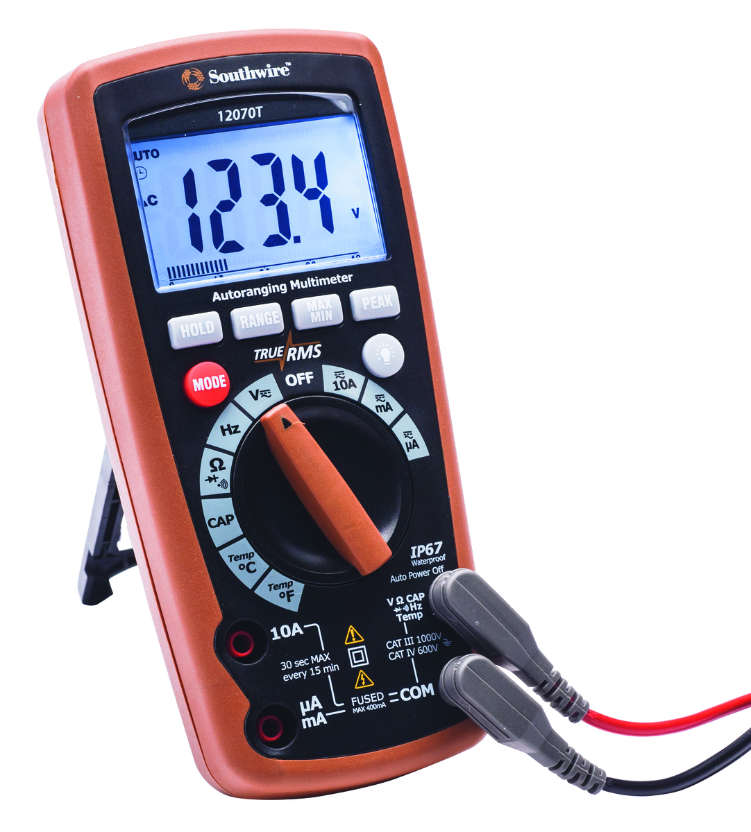 12070T AUTO RANGING MULTIMETER TRUE RMS IP67 CAT IV Southwire
