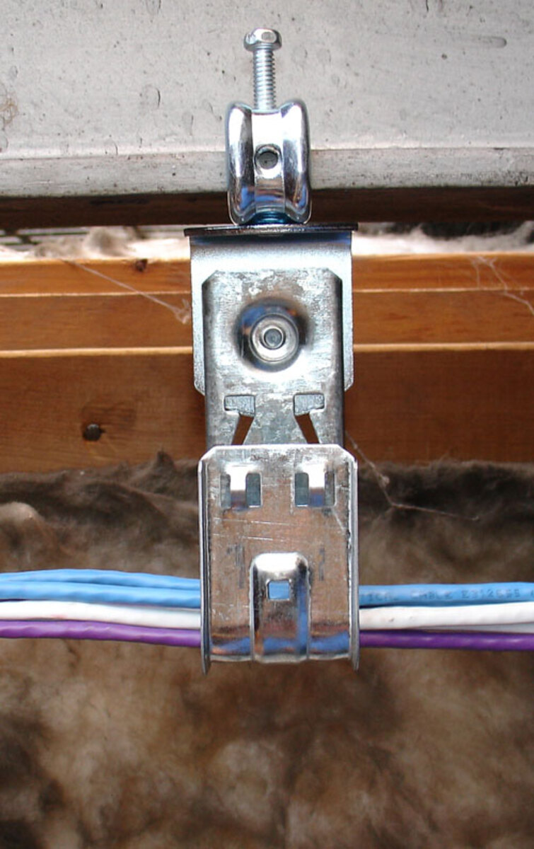 1-5/16" J Cable Support Hook With 1/4" Beam Clamp Attachment