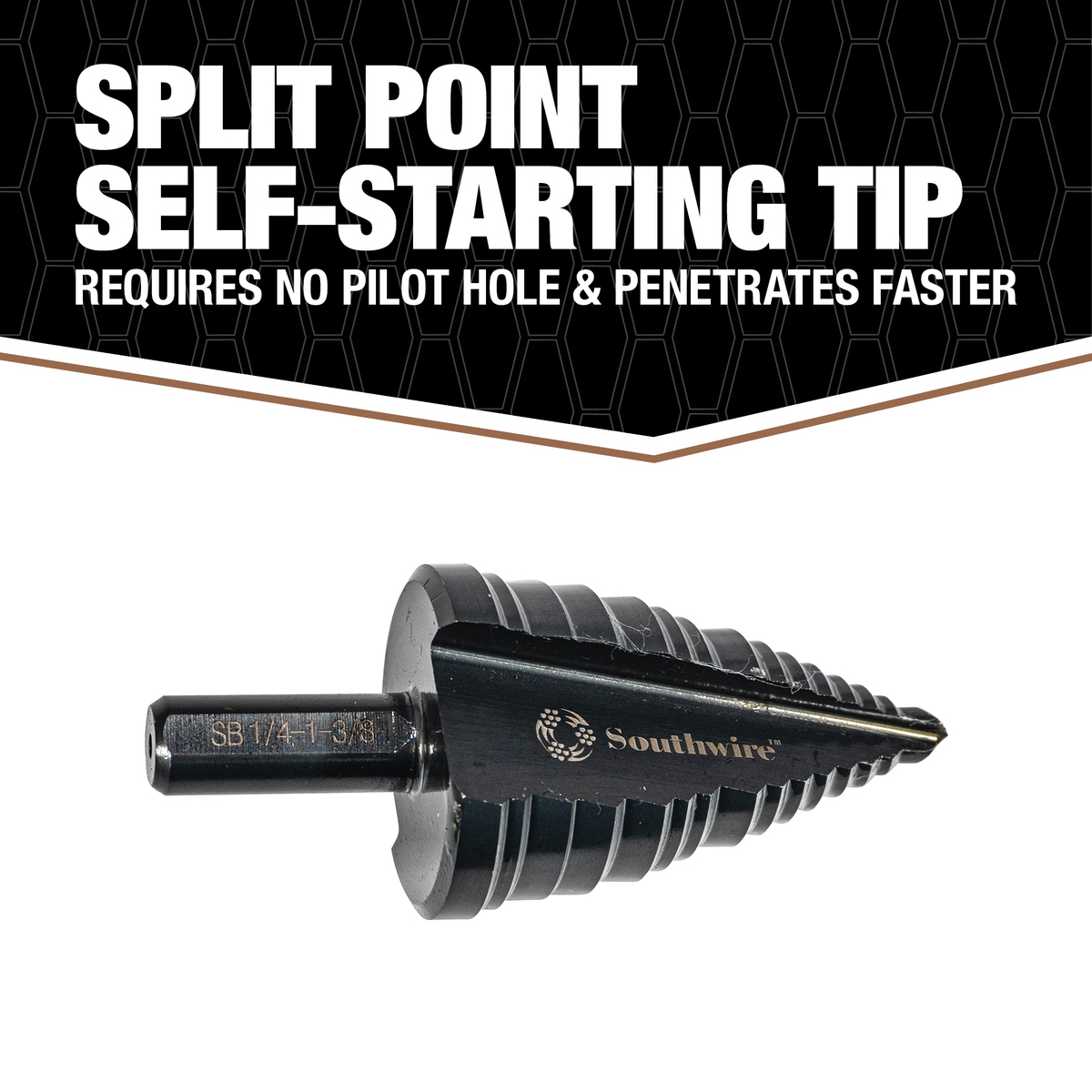 SB1/4-1-3/8, STEPBIT, DBL STRT FLUTE