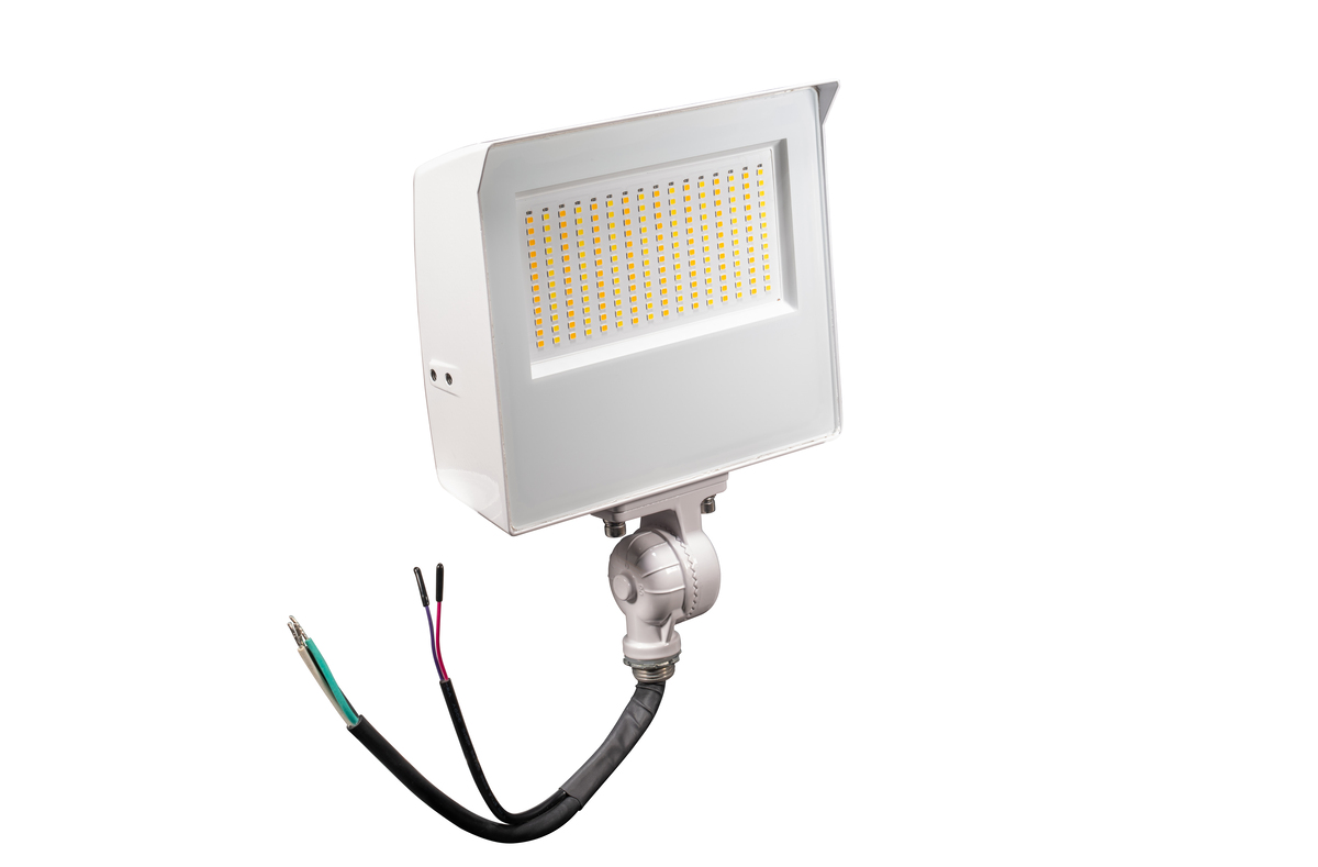 40W/50W/60W Power & CCT Selectable Flood Light, White Finish