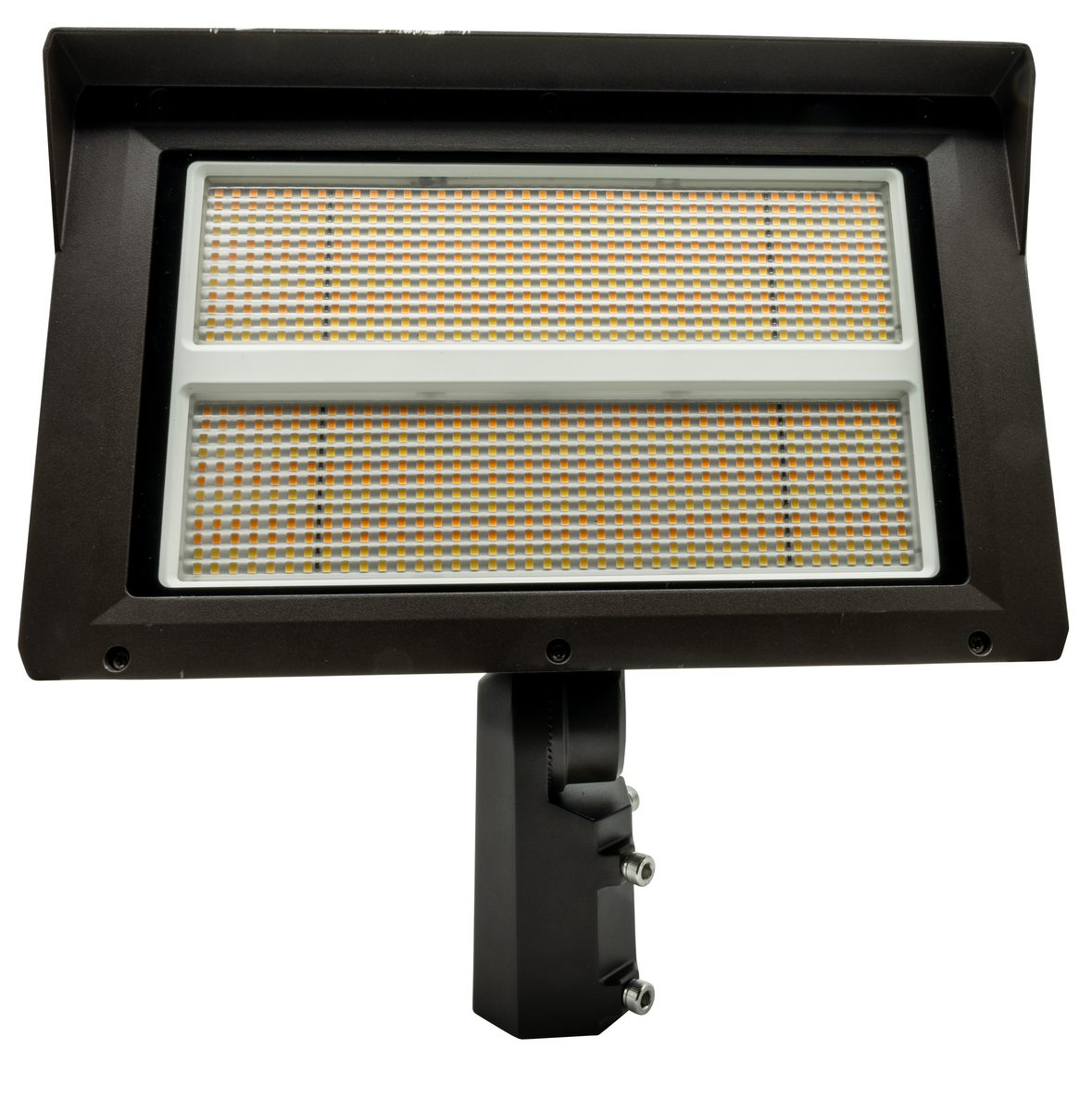 5PK 290W POWER CCT SELECTABLE LARGE FLOOD SLIPFITTER MOUNT200W 240W 290W 3000K 4000K 5000K30000 36000 43500 LUMENS120 277V DIMMABLE BRONZE FINISHYOKE MOUNT INLCUDED7 PIN RECEPTACLE INCLUDED3 PIN PHOTO...