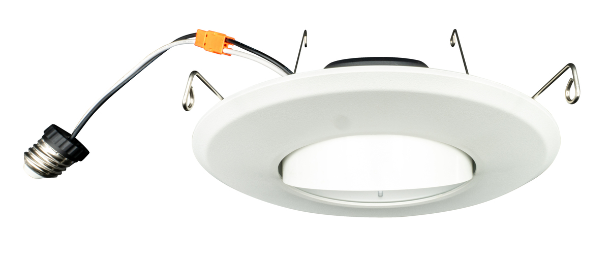 6PK 6" LED ADJUSTABLE 11W RECESSED SMOOTH TRIM-CCT SELECTABLE