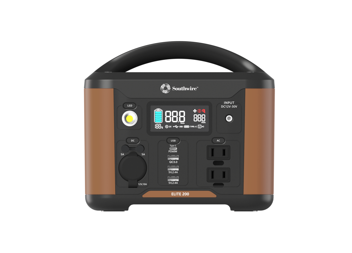 PORTABLE POWER STATION 200 WITH 222 WATT-HOURS OF POWER, FEATURES