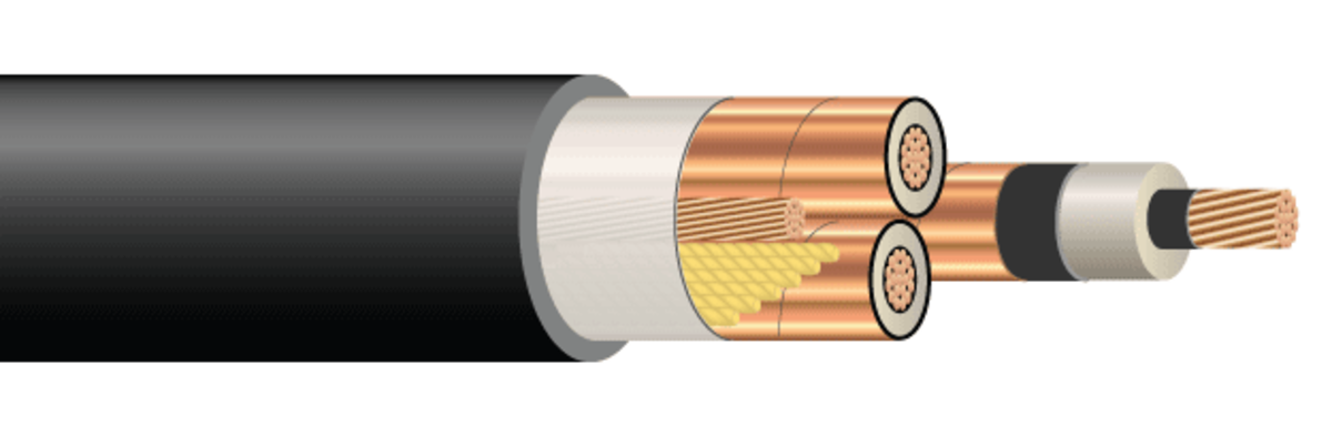 Shielded High Voltage Silicone Rubber Copper Cable