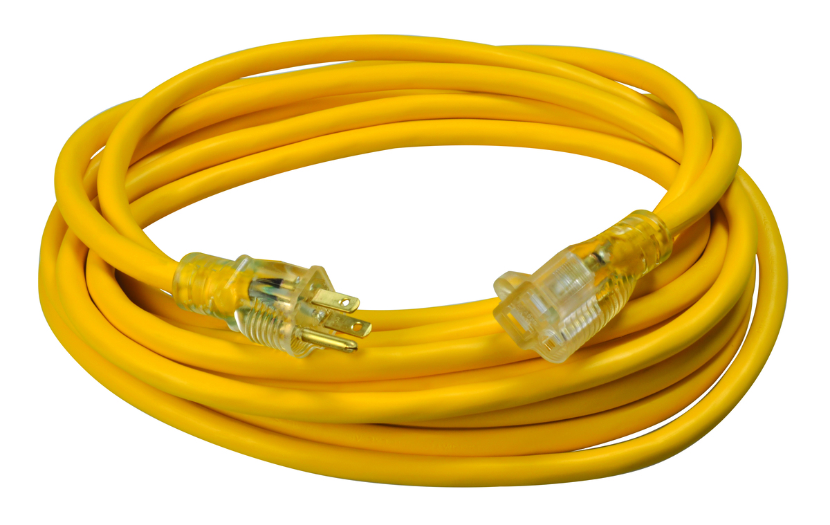 Yellow Jacket 25 ft. 12/3 SJTW Outdoor Heavy-Duty Extension Cord