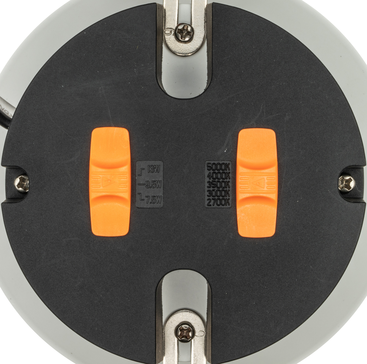 6PK LED 6" 13W RECESSED BAFFLE TRIM-POWER & CCT SELECTABLE7.5W/9.5W/13W 2700K/3000K/3500K/4000K/5000K770/1,000/1,250 LUMENS 120V 90CRI DIMMABLEWHITE FINISH