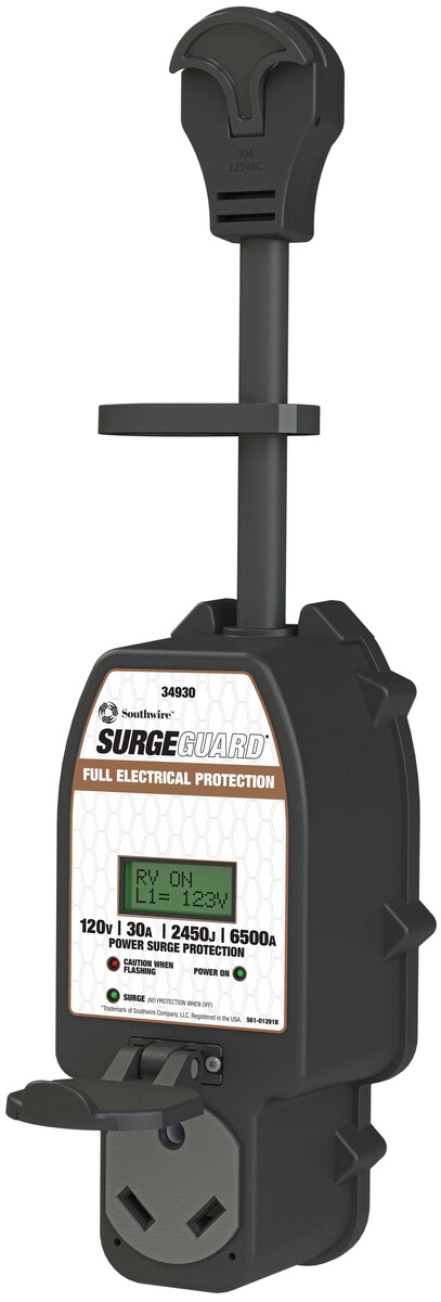 30A PORTABLE SURGE GUADE W/ENHANCEMENT, O/U, LCD, 30A 120V | Southwire