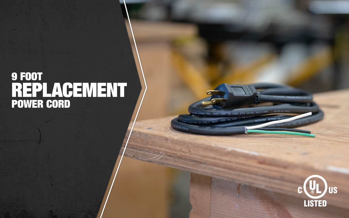 SOUTHWIRE, 14/3 SJEOW 9' BLACK GARAGE AND WORKSHOP REPLACEMENT POWER SUPPLY CORD