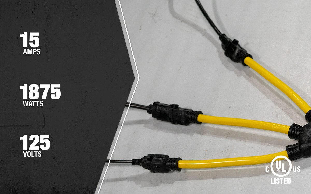 SOUTHWIRE, GENERATOR 12/3 STW 2' YELLOW SOUTHWIRE, GENERATOR 12/3 STW 2' YELLOW