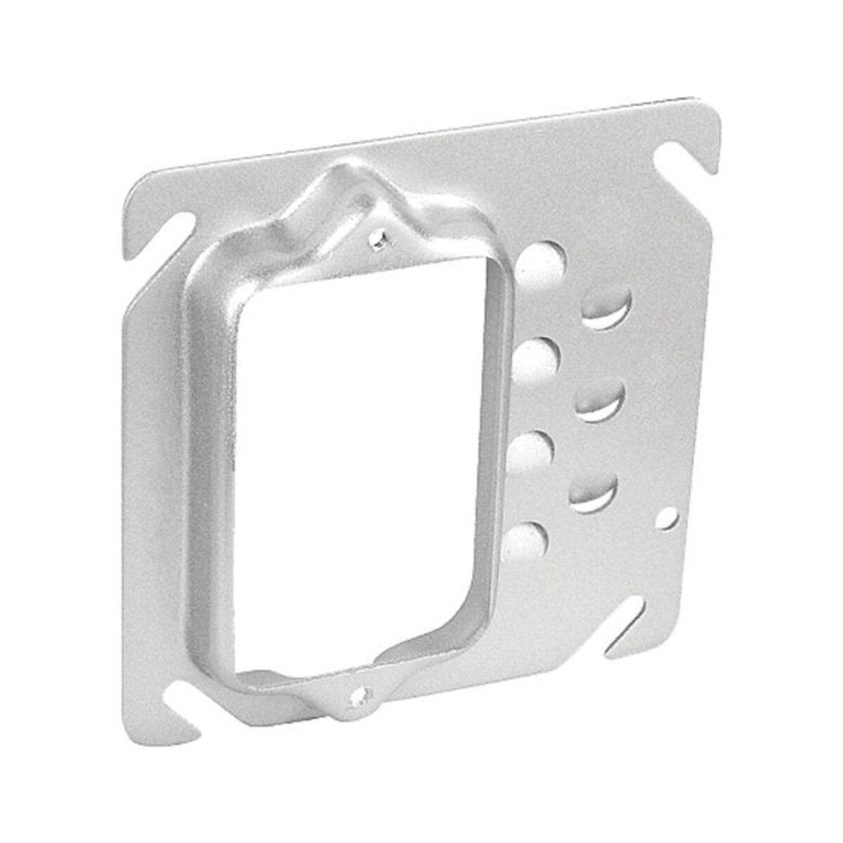4" Square Single Gang Offset Device Ring - Raised 3/4"