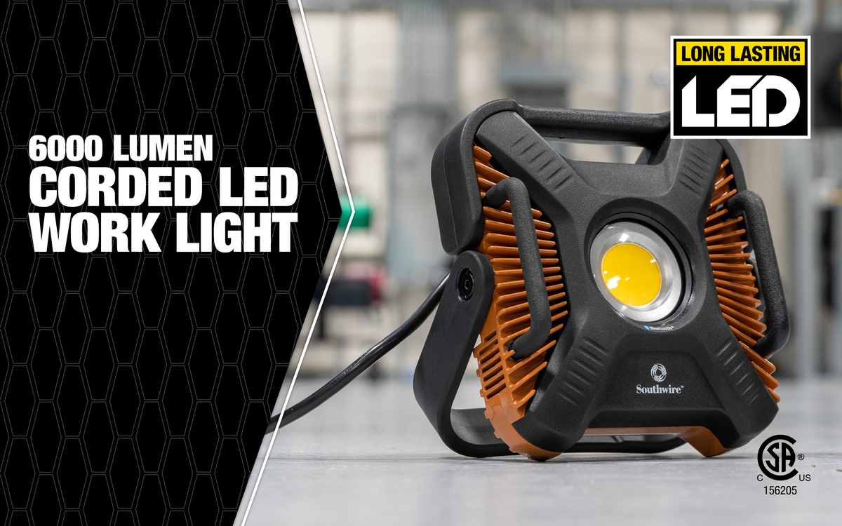 Southwire 6000 Lumen LED Rechargeable Work Light