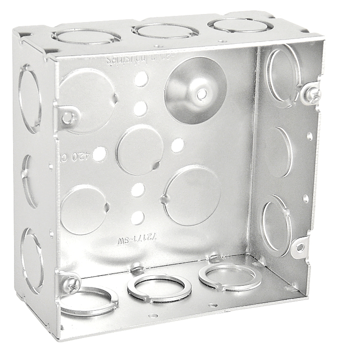 411/16 Welded Junction Box, 21/8 in. Deep, 1/2 & 3/4 in. Knockouts