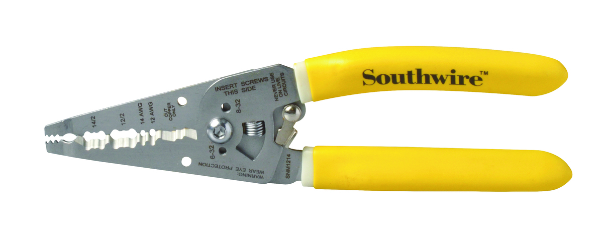Southwire 10-12 AWG Ergonomic Handle ROMEX Wire Strippers SNM1012 for sale online 