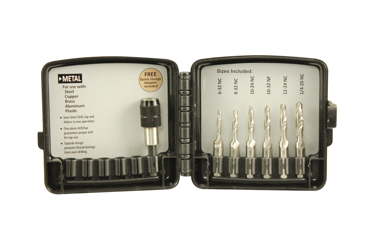 CDTBKIT, COMBO DRILL & TAP BIT 7PC KIT