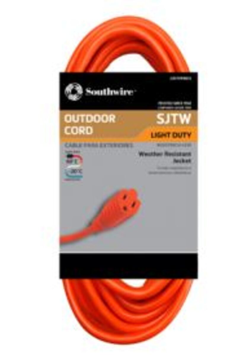 SOUTHWIRE, 16/3 SJTW 50' ORANGE STANDARD OUTDOOR EXTENSION CORD