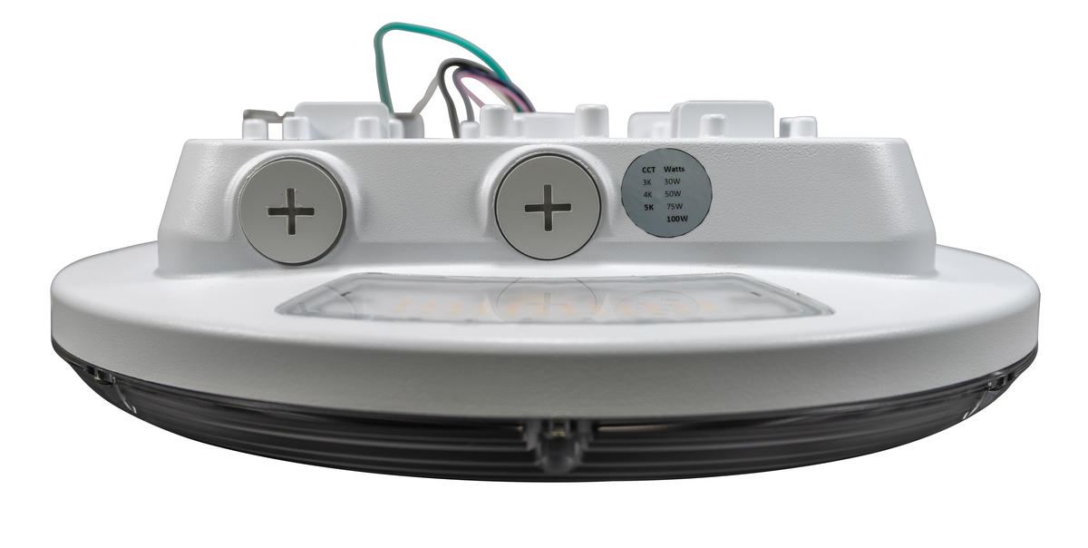 4PK LED 100WPCS WHITE CANOPY LIGHT WITH EMERGENCY BATTERY BACKUPDIRECT/INDIRECT LIGHT30/50/75/100W 4,190/6,960/10,125/13,310 LUMENS3000/4000K/5000K DIMMABLE