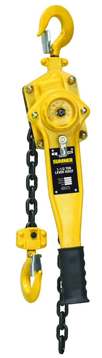 1-1/2 Ton lever Hoist with 05 ft. chain fall