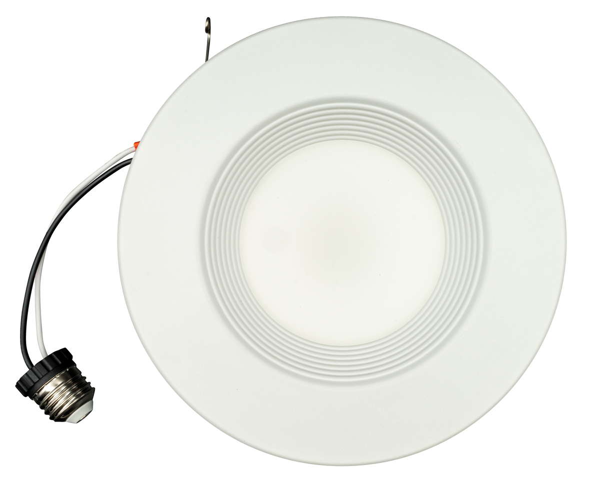 6PK LED 6" 13W RECESSED BAFFLE TRIM-POWER & CCT SELECTABLE7.5W/9.5W/13W 2700K/3000K/3500K/4000K/5000K770/1,000/1,250 LUMENS 120V 90CRI DIMMABLEWHITE FINISH