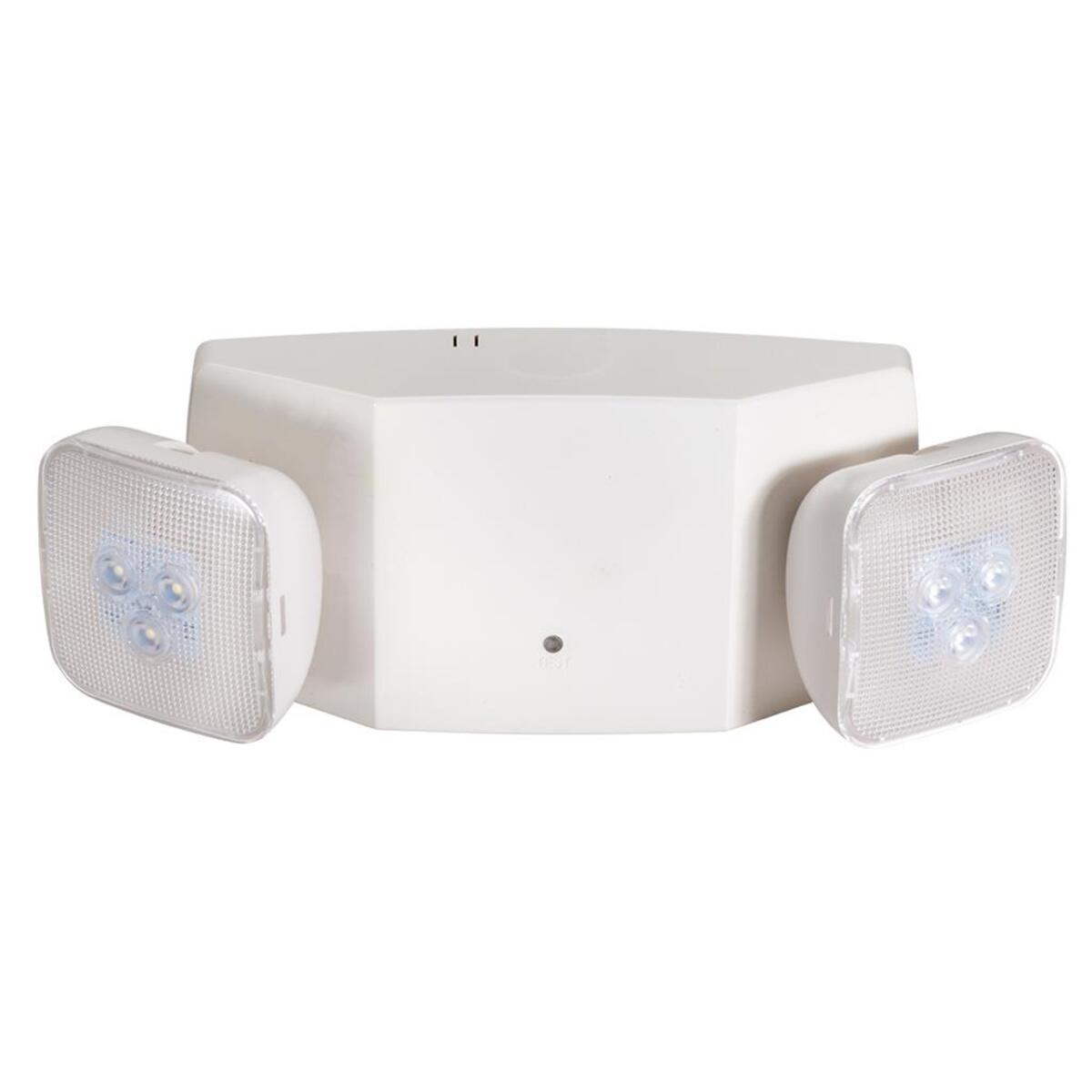 12PK LED 2 HEAD WHITE EMERGENCY LIGHT