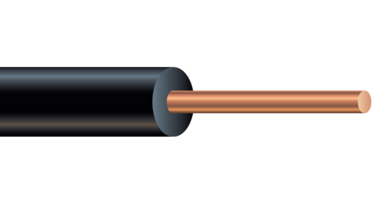 Southwire 10-AWG Stranded Black Copper THHN Wire (By-the-foot) in