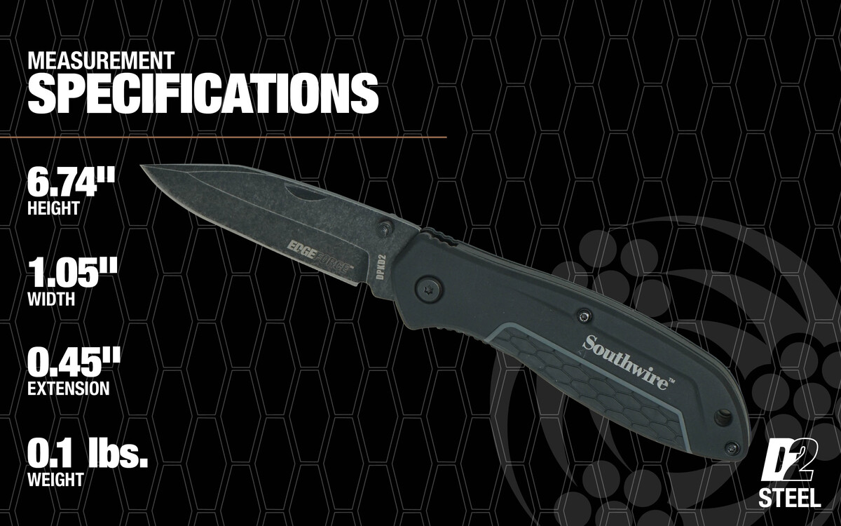 DPKD2, FOLDING KNIFE DROPPOINT D2