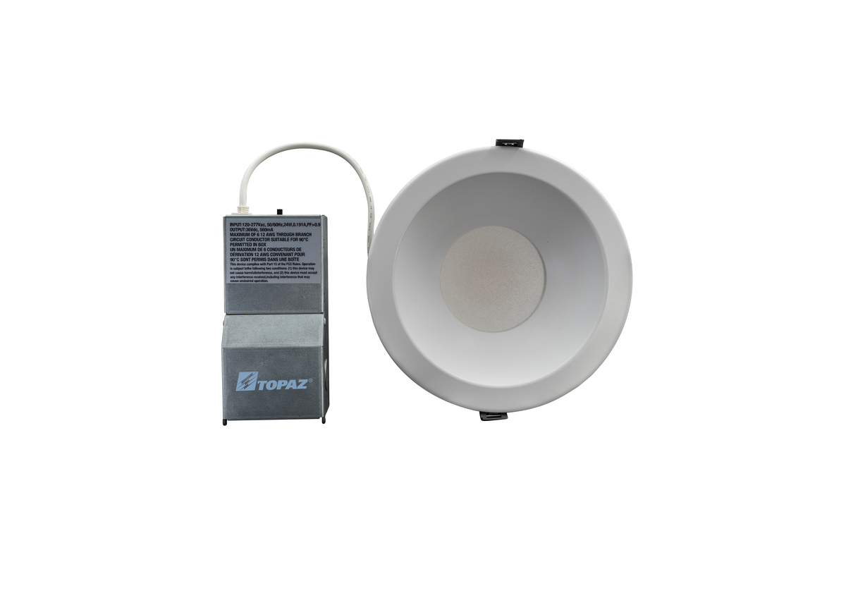 6PK 6" POWER & CCT SELECTABLE COMMERCIAL DOWNLIGHT- REMOTE DRIVERSMOOTH TRIM12/16/24W1,100/1,500/2,000L2700K/3000K/3500K/4000K/5000K120-277V 90CRI DIMMABLE