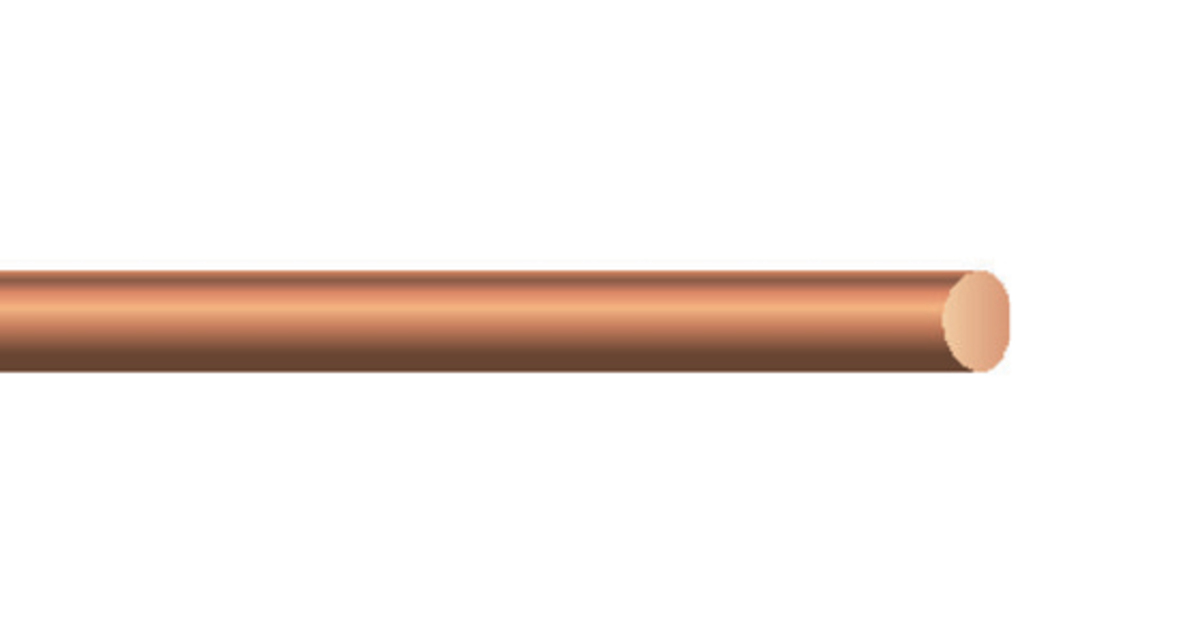 24 Gauge (AWG) Solid Core Bare Tinned Copper Wire - 5 Feet