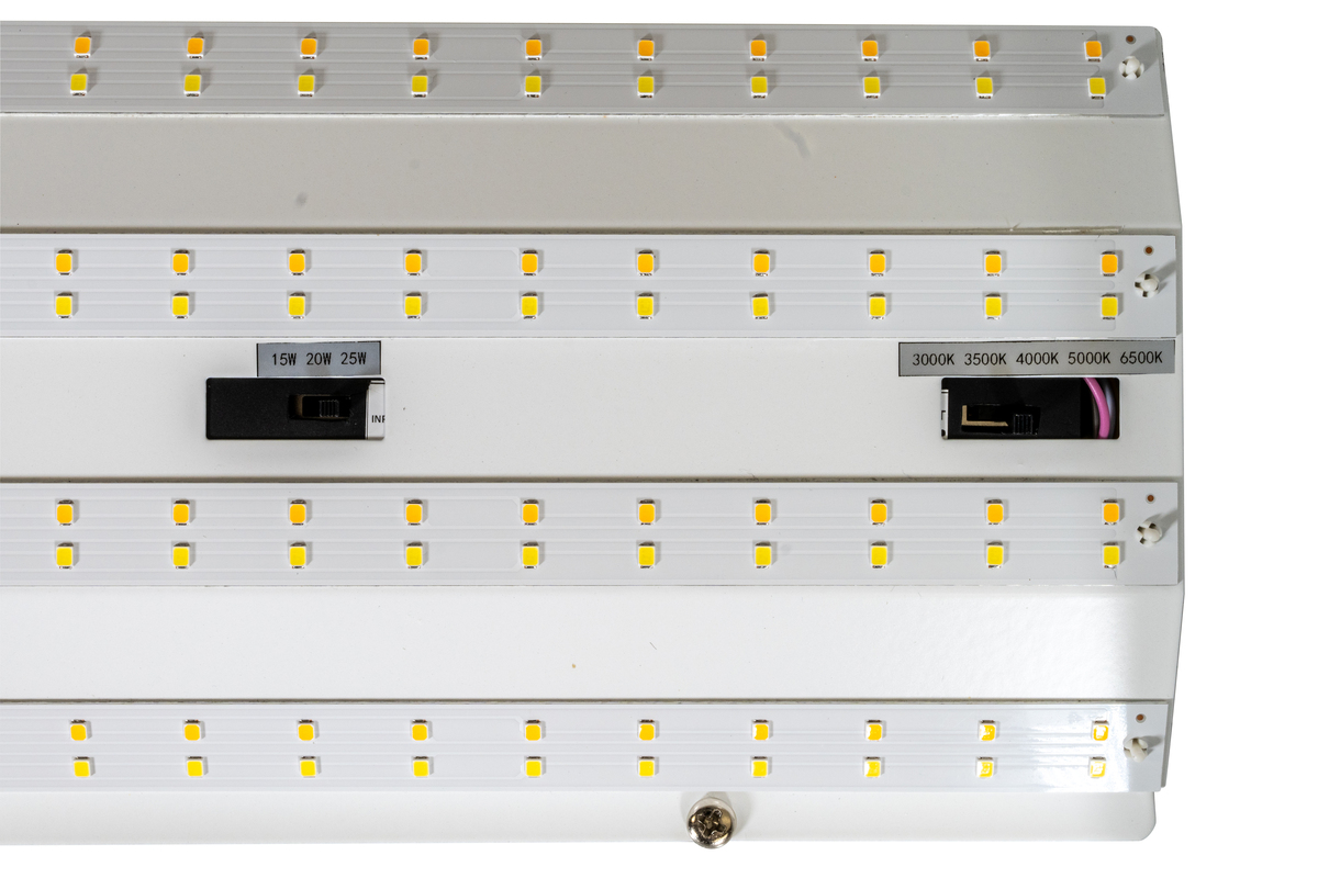 2' LED Architectural Wrap, 25W, Power and CCT selectable, Dimmable, Emergency Battery Backup