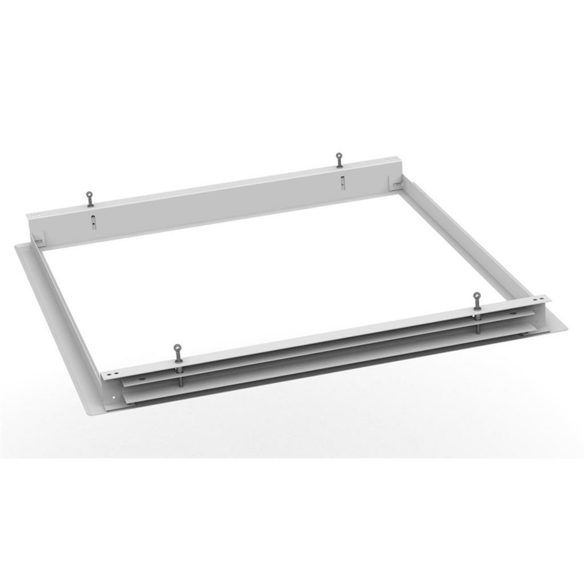 10PK 2X2 FLANGE KIT-WHITE