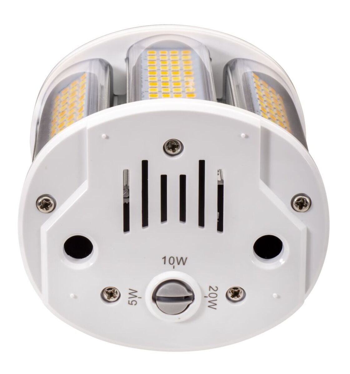 LED Wall Pack Area Lamp, Power and CCT Select, 5/10/20W 3000K/4000K/5000K EX39 Base